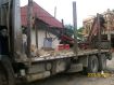 camion cu macara transport busteni